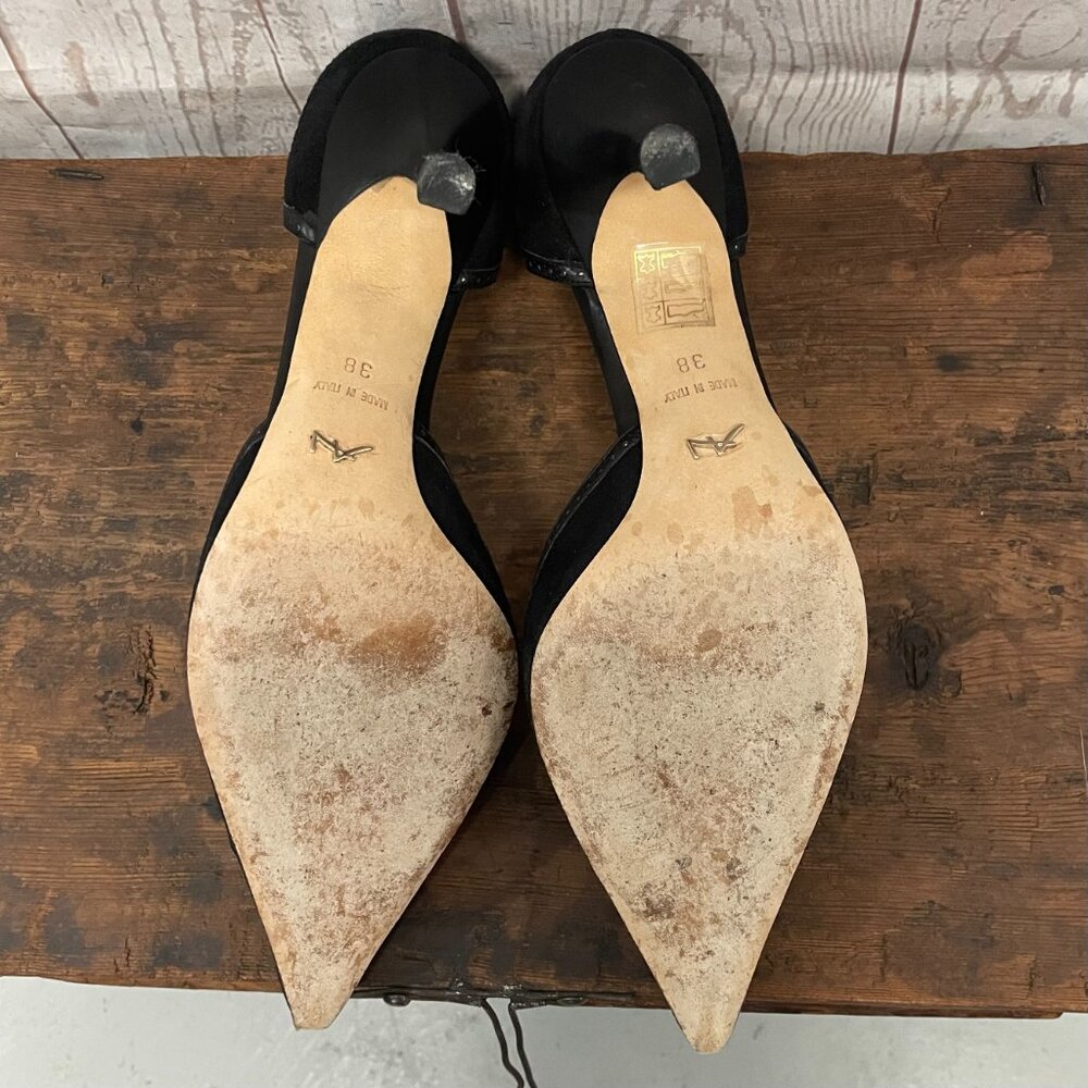 Alexandra Neel Suede D'Orsay Pumps - Picture 4 of 9